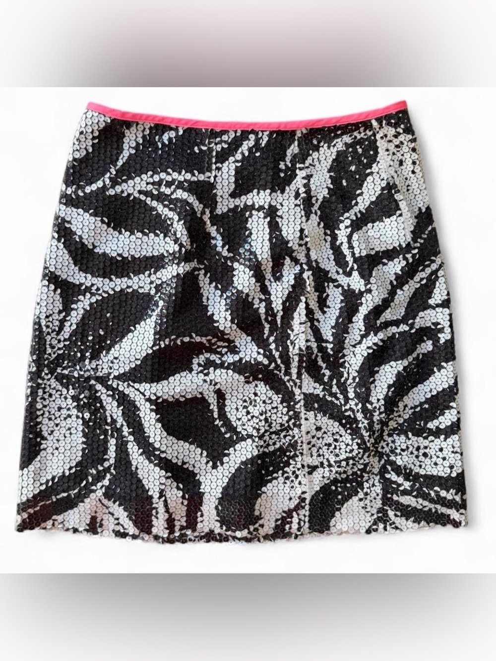 Zebra Print Sequin Skirt Lilly Pulitzer size 2